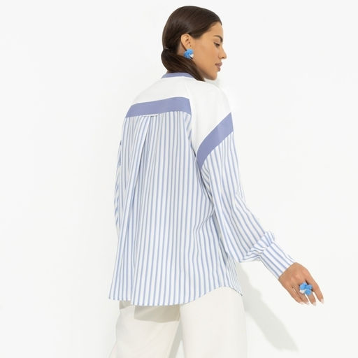 Свитшот комбинированный Всплеск эмоций (blue) - Charutti фото 5