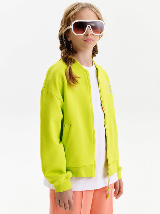 PELICAN, толстовка для девочек, Яблочный  фото 4