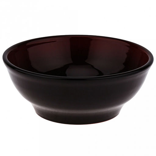Миска керамическая "Большая" 0,8л, д18,5см, h7,3см, "Мак черный" (Россия)