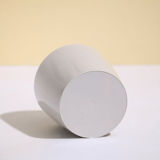 Цена за 4 шт. Кашпо для цветов, d=10 см, 0.5 л, пластик, бежевое