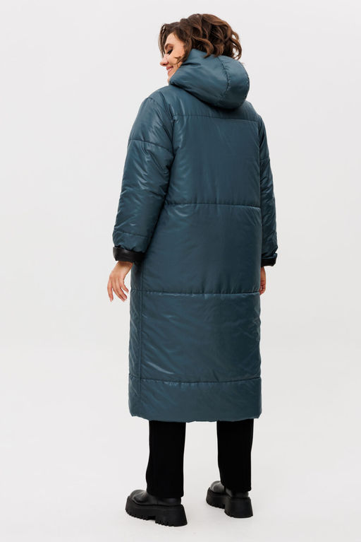 Пальто Rumoda 2236 зелено-черный