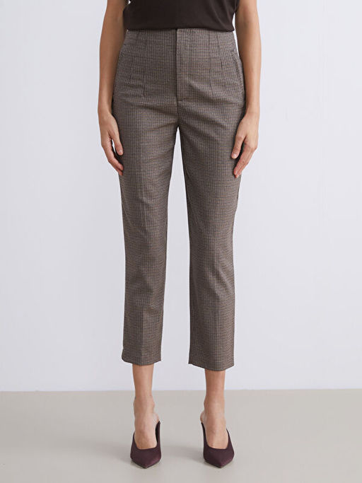 Havu? Kesim Kazaya?? Desenli Kad?n Pantolon