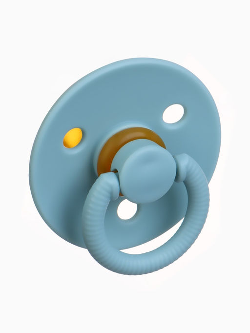 Соски-пустышки, от 0 мес., латекс, классические, в контейнере, набор из 2 шт., серо-синий/серый, M&B