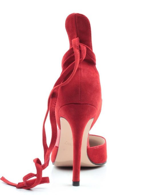 06-V-892 RED Туфли женские (натуральная замша) - Фабричный китай фото 11