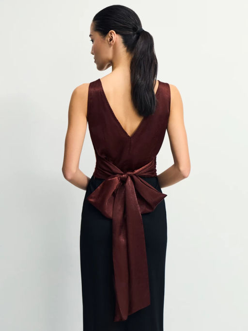 Блуза из вискозы с завязками / Zarina