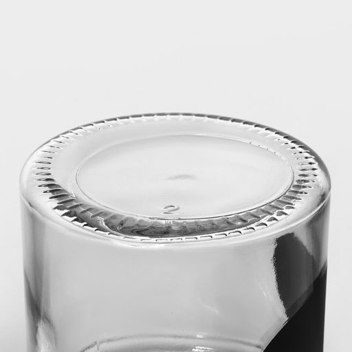 Банка для сыпучих Доляна «Премиум», 350 мл, 10×8 см, с металлической крышкой, с местом под надпись, стекло, прозрачная