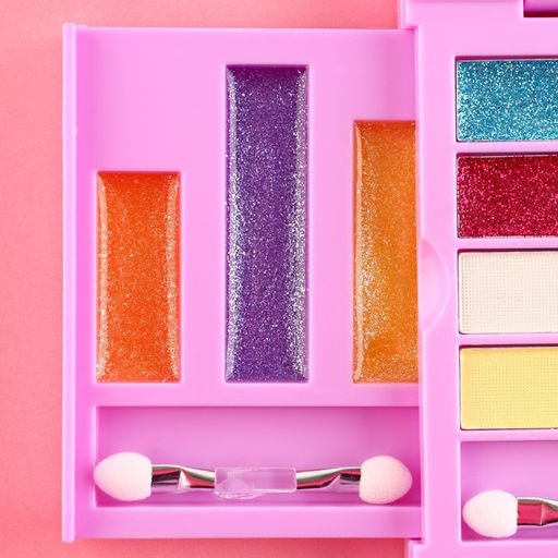 Набор детской косметики Будь стильной, тени 8 цветов, блеск 11 цветов