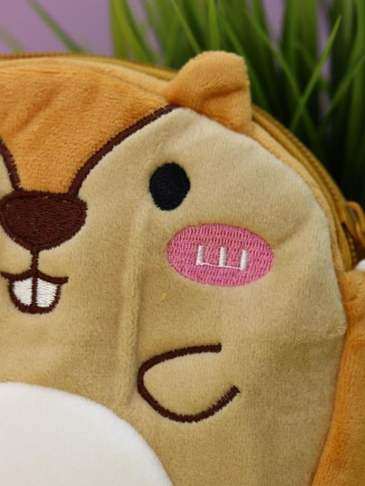 Сумочка плюшевая "Beaver", ginger (16*14 см)