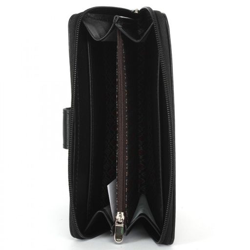 Портмоне+картхолдер муж Croco-ПР-974 натуральная кожа 2 отд, 5 карм, черный матовый (3) 229790  фото 3