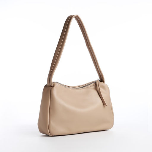 Сумка-саквояж на молнии, цвет бежевый - Simaland фото 3