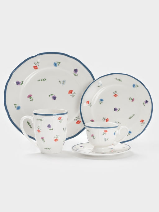 Блюдо сервировочное Доляна «Романс», овальное, 29.7×21×2 см, фарфор, белое