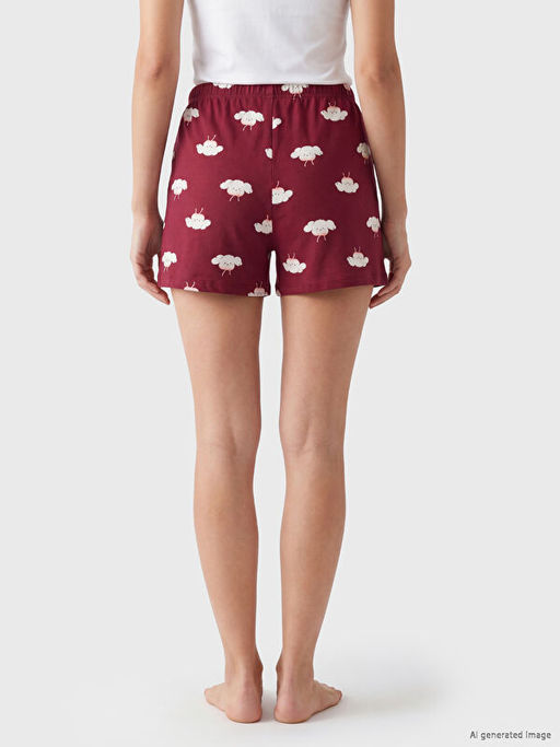 Desenli Kad?n Pijama Alt? 2li