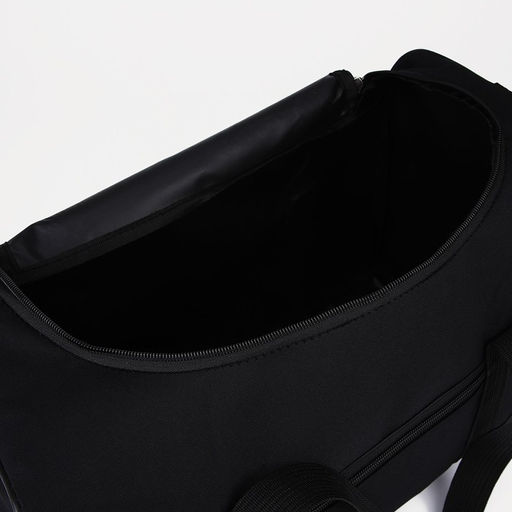Сумка дорожная на молнии, наружный карман, длинный ремень, цвет чёрный - Simaland фото 4