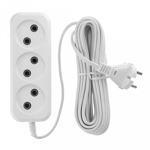 Удлинитель сетевой 7м, 3 гнезда (Россия)
