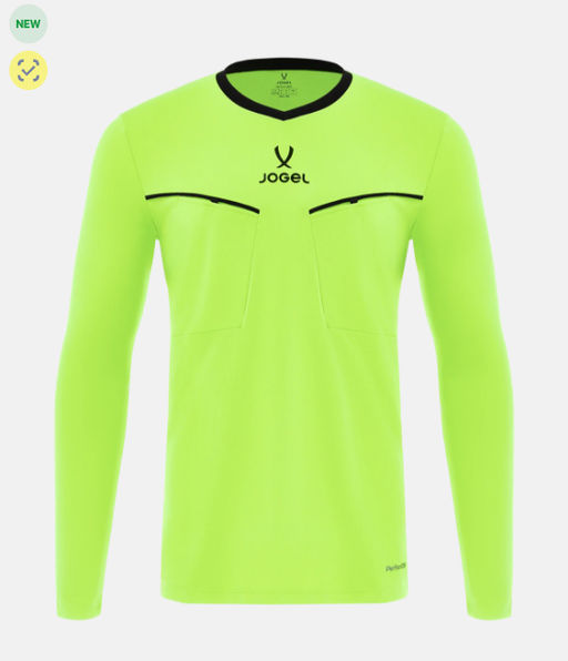 Лонгслив судейский Jogel DIVISION PerFormDRY Referee LS Tee 2.0, желтый неон 61N фото 3