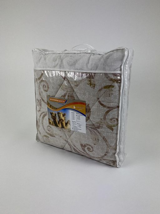 Одеяло, среднее, плотность 300 гр/м2, Верблюд, чехол поплин/перкаль (100%хлопок) евро