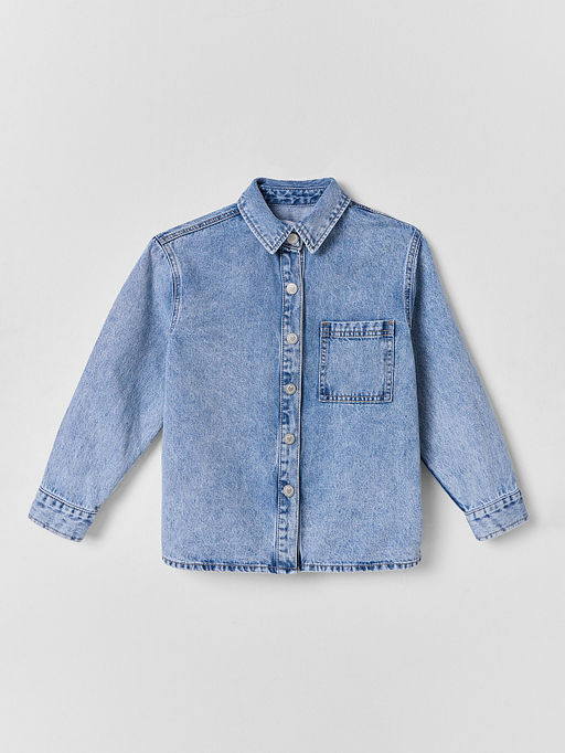 Куртка джинсовая для девочек оверсайз - Mark formelle фото 4