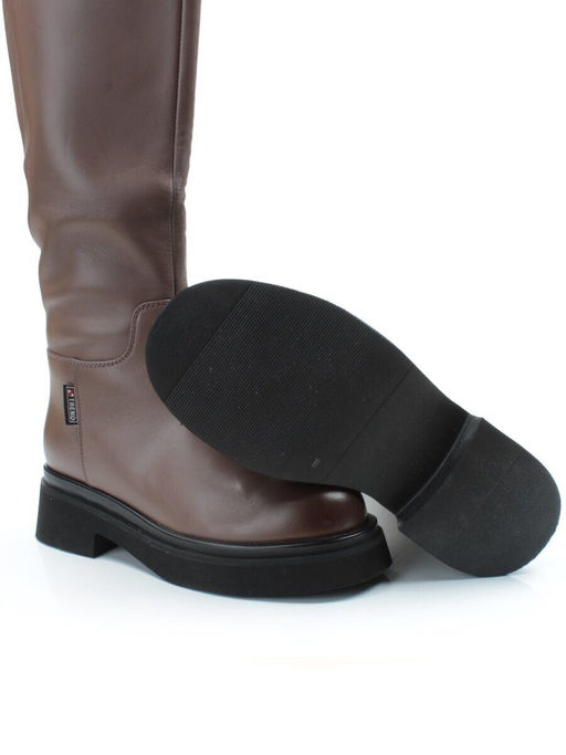 02-FG678-2BM BROWN Сапоги зимние женские (натуральная кожа, натуральный мех (еврозима))