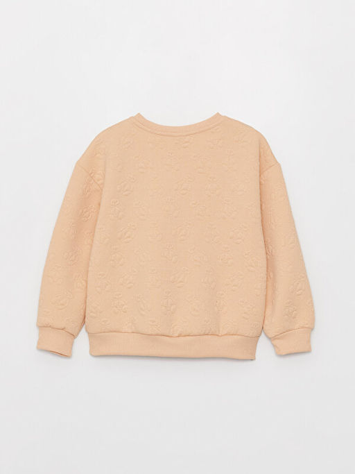 Bisiklet Yaka Nak??l? Uzun Kollu K?z ?ocuk Sweatshirt - Waikiki фото 3