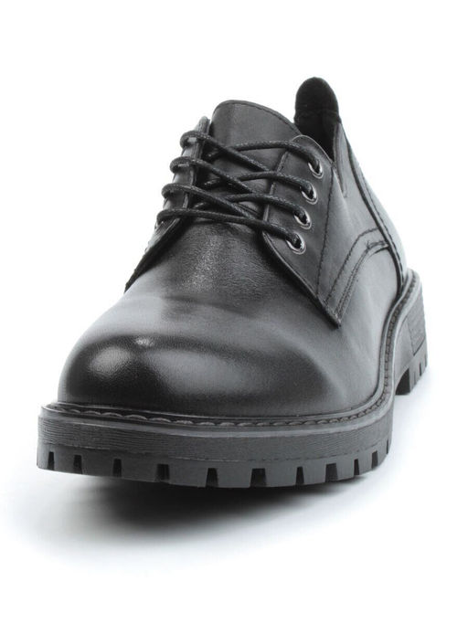 03-DYL75-1 BLACK Полуботинки женские (натуральная кожа)