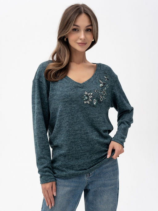 Джемпер жен.арт.1228-1,изумрудный