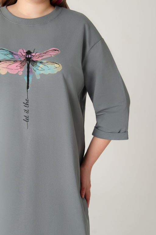 Арт. 8303 Платье 50-58 5 (шт) Цвет:серый - Калинка фото 8