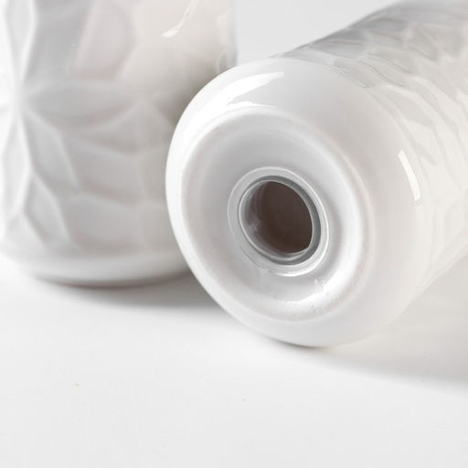 Набор фарфоровый для специй BellaTenero, 4 предмета: солонка, перечница, салфетница, подставка-держатель, белый  фото 7