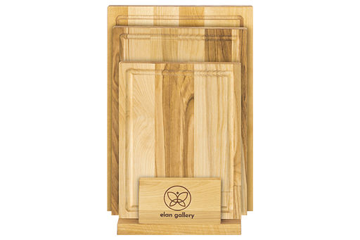 Комплект 3 досок 32*22*1,8 см, 29*20*1,8 см, 24*18*1,8 см "Прямоугольник" на дер. подстав.