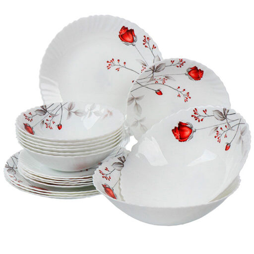 Сервиз столовый стеклокерамика, 18 предметов, на 6 персон, Daniks, Вероника (448955)  фото 2