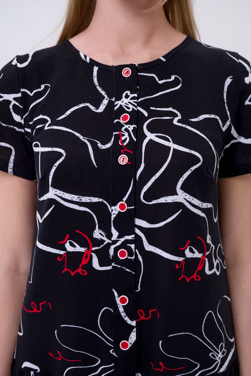 Платье женское из кулирки Кармелита зигзаг - Амадэль фото 9