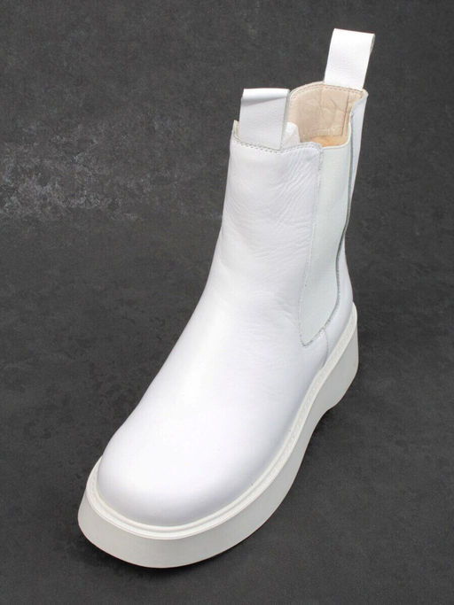 04-YPM5843B WHITE Ботинки зимние женские (натуральная кожа, натуральный мех)