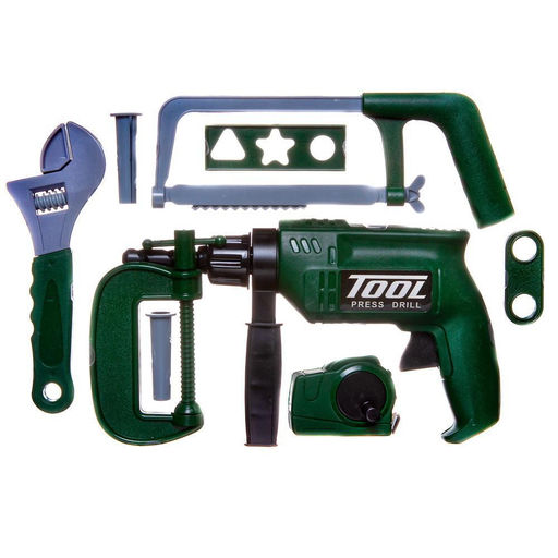 Игровой набор ABtoys Помогаю Папе Инструменты в чемодане 22 предмета  фото 3