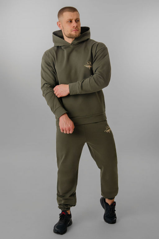 Арт. 63190 Костюм  с брюками мужской 50-58 (5 шт) Цвет:хаки