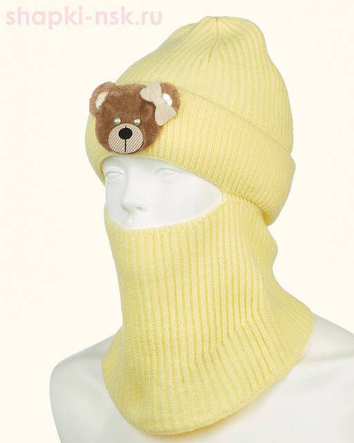 01-31-R Балаклава-шлем для девочки (50-52)