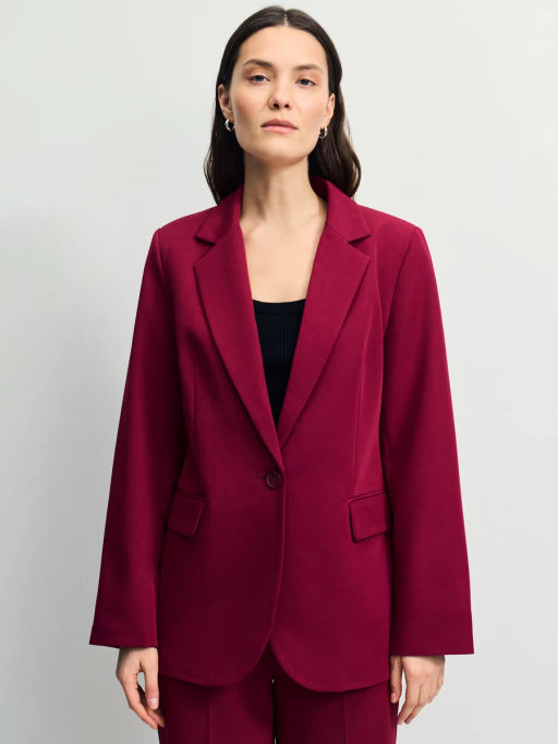 Однобортный жакет прямого кроя / Zarina