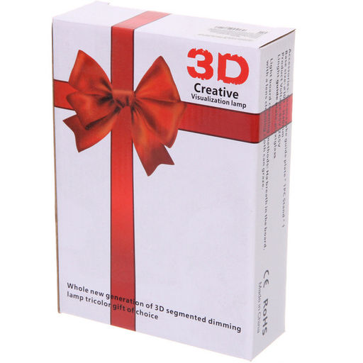 Светильник ночник "3D-Любить - значит видеть чудо" на пластиковой подставке, с включателем USB