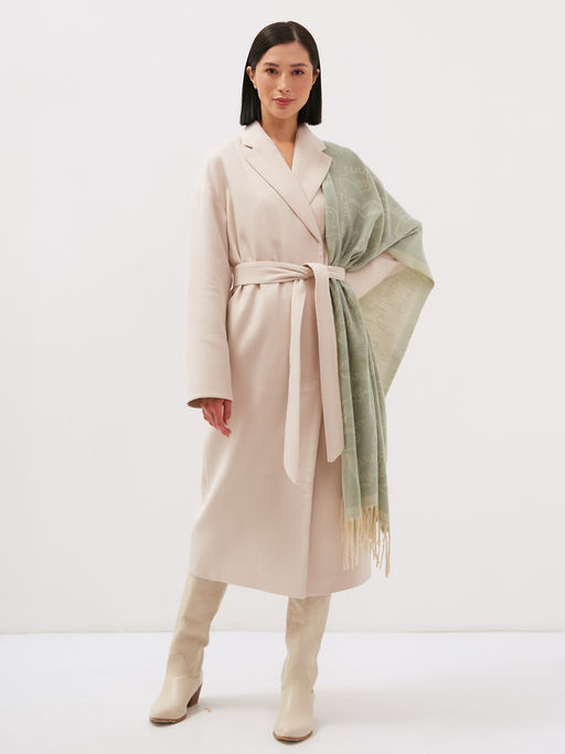 В составе шерсть. Большой теплый двусторонний палантин - Tantino фото 2