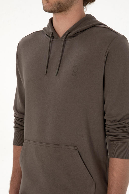 Erkek Vizon Basic Sweatshirt Sepette S_rpriz _ndirim - U.s. polo assn фото 7