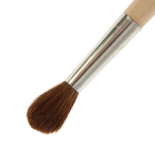 Кисть Пони круглая № 8 (диаметр обоймы 8 мм; длина волоса 26 мм), деревянная ручка, Calligrata  фото 2