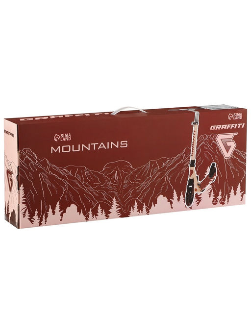 Самокат GRAFFITI, складной, колёса PU 145 мм, ABEC 7, амортизатор передний, алюминиевый