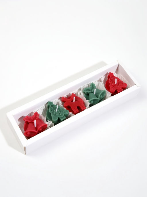 Свечи ароматические, набор 5 шт., 4×3.5×3.3 см
