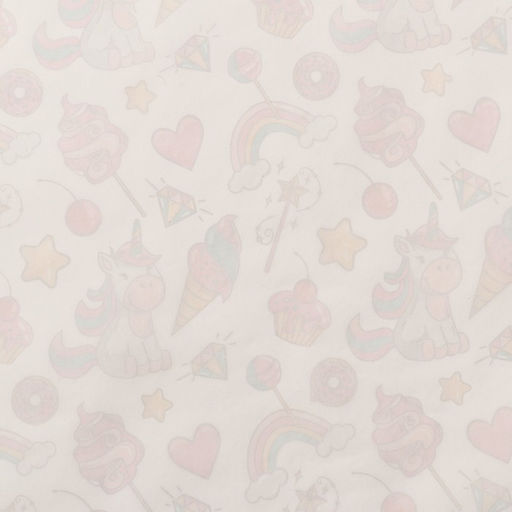 Набор упаковочной бумаги, глянцевая Единорожки ,50 70 см ,2 листа - UPAK LAND фото 4