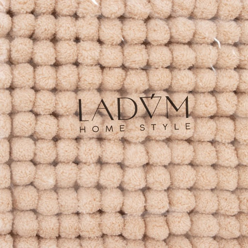 Коврик для дома LaDоm, букли, 3860 см, бежевый