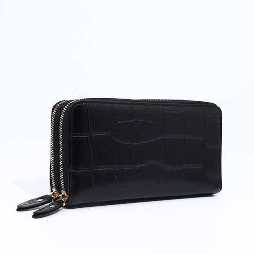 Кошелёк на молниях, цвет чёрный - Simaland фото 3