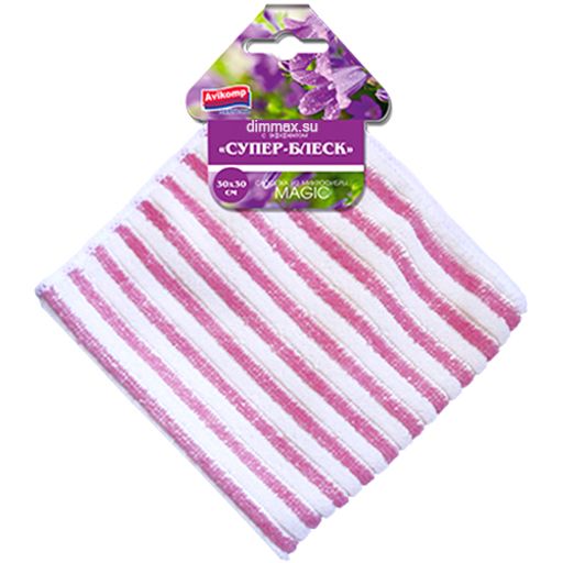 АККУРАТЪ салфетка Микрофибра Magic с эффектом Супер-блеск 30х30см 1шт