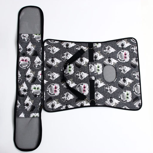 Сумка-переноска каркасная Зимние коты, размер L, 53 х 21 х 29 см - Пижон фото 7