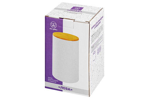 Банка д/хранения 1,2 л 11,3*11,3*18 см "Лоза" с дер. крышк. с сил. упл.