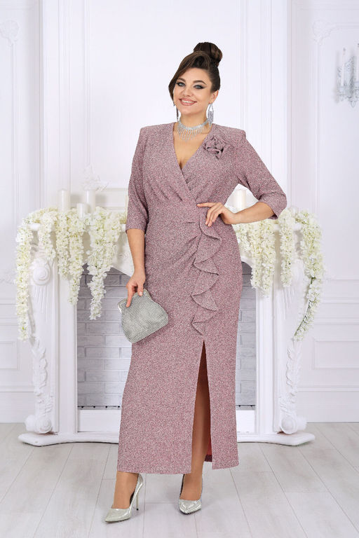 Платье Ninele 7515 пудра  фото 8