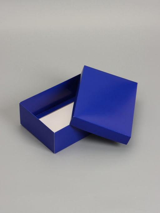 Цена за 5 шт. Коробка складная, крышка-дно, синяя, 21×15×7 см