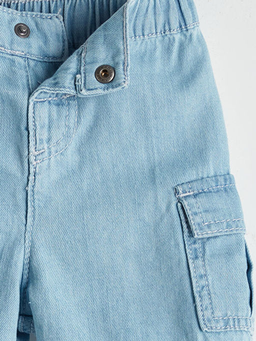 Beli Lastikli Erkek Bebek Jean ?ort